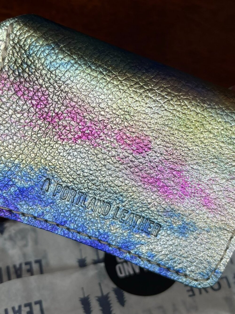 Portland Leather Goods "Aurora" Lovebug Wallet - Picture 6 of 9